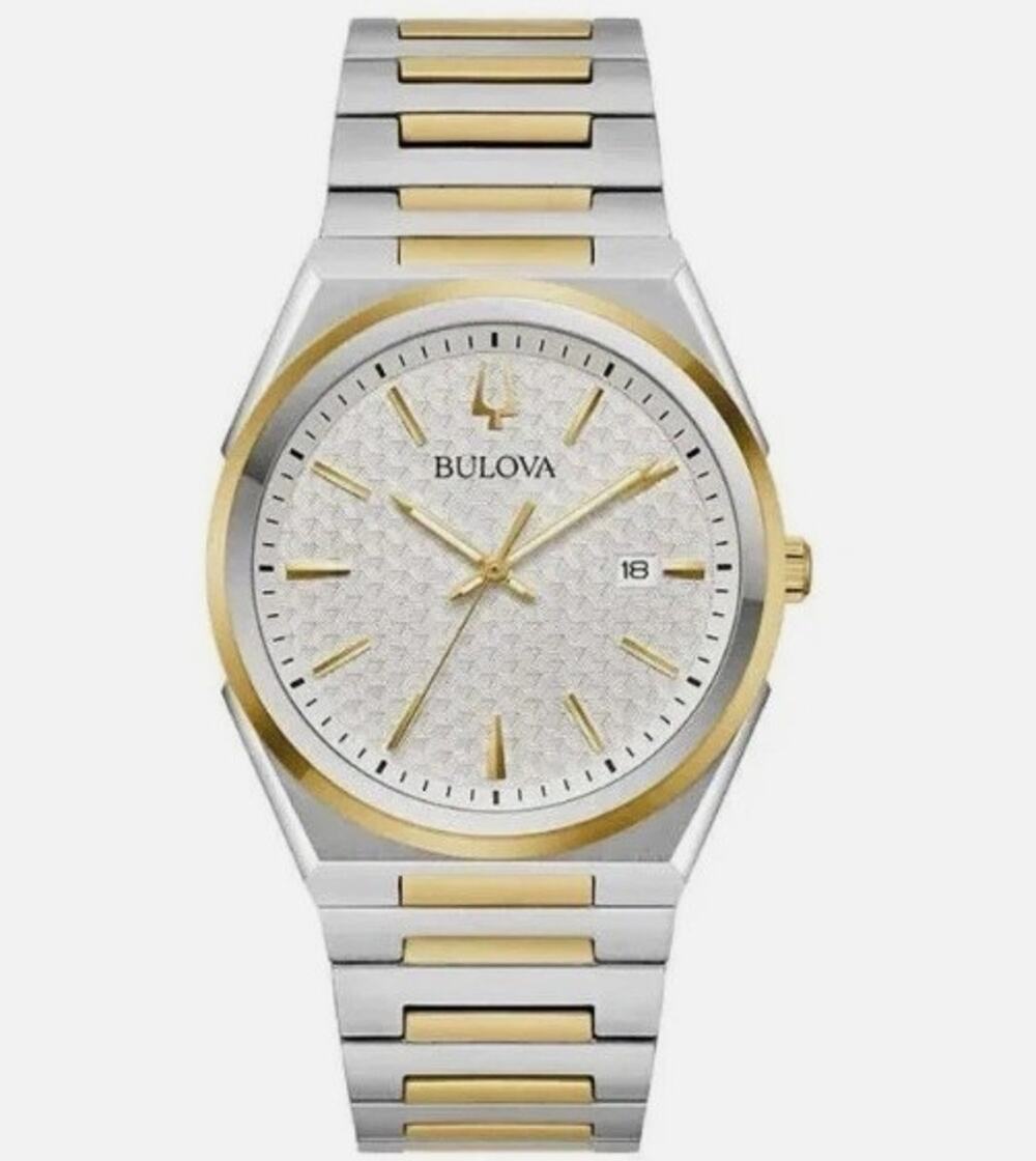 Bulova Classic Two-Tone Stainless Steel Quartz Men's Watch 98B424 MSRP $399